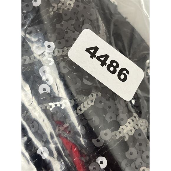 Express Sequin Bodycon Mini Sheath Dress Small Deep V Stretch Cocktail Evening - Picture 12 of 12